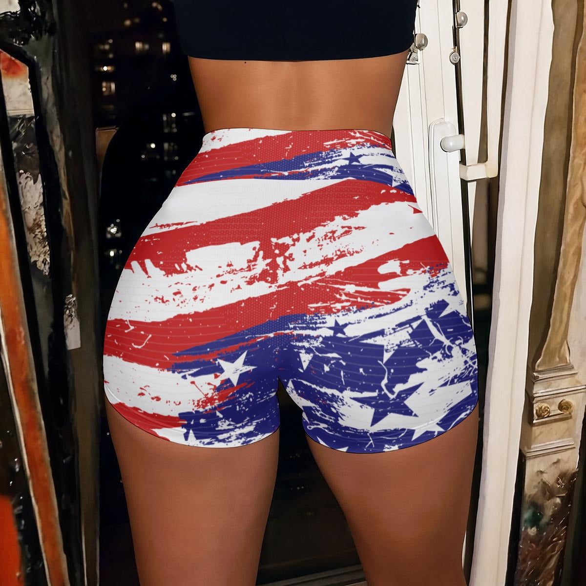 Shorts USA Seamless Grunge American Girl