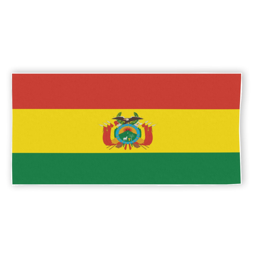 Toalla de Playa Bolivia Poliéster Diseño Bandera Boliviana
