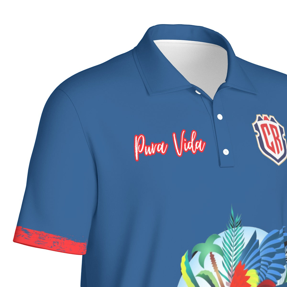 Camiseta Tipo Polo Costa Rica Streetwear – Pura Vida Urbana (Hombre)