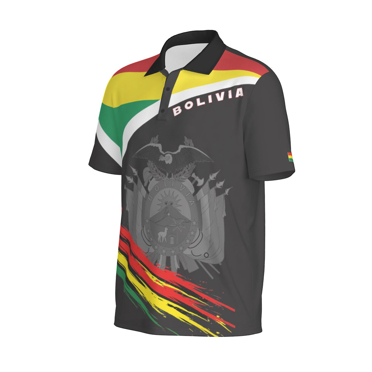 Polo Deportivo Bolivia Hombre –Diseño Patriótico