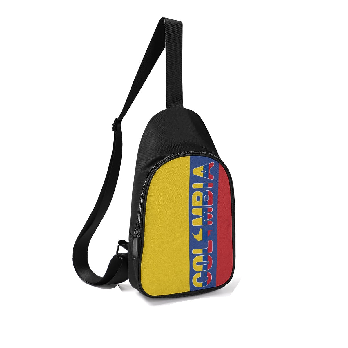 Bolso de Pecho de Colombia Cruzado Premium Estilo Urbano con Bandera Nacional