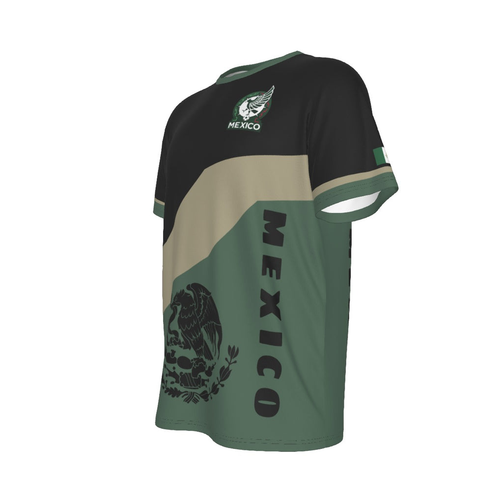 Camiseta Mexico Menta Beige  Cultural – Aguila y Orgullo Nacional Unisex