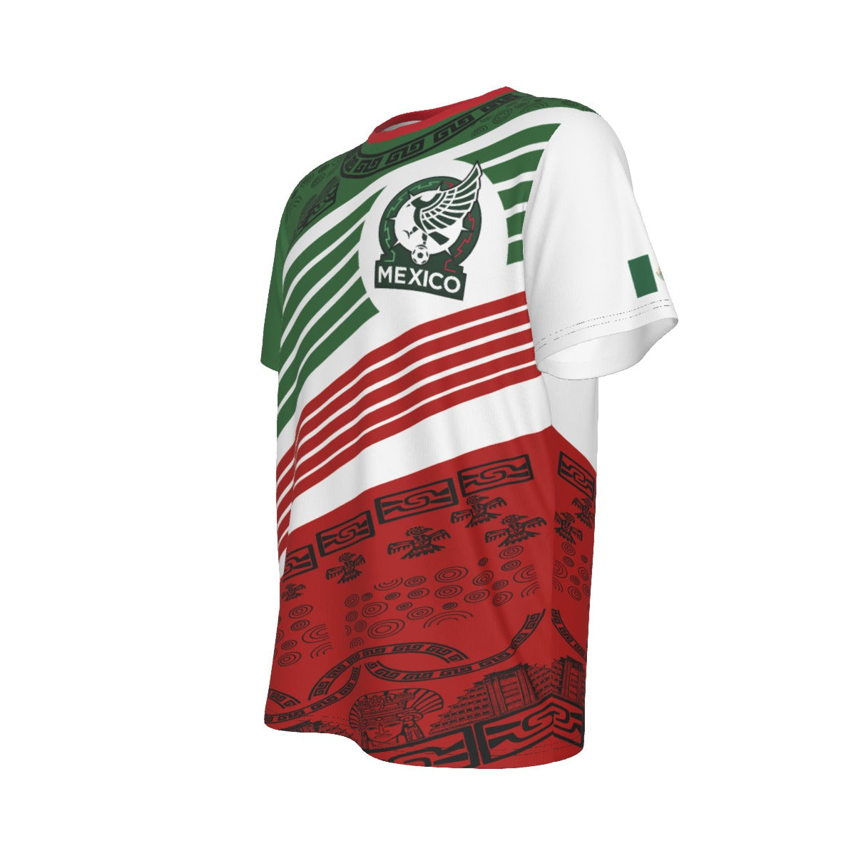 Camiseta México Azteca Cultural – Hombre Identidad Tricolor