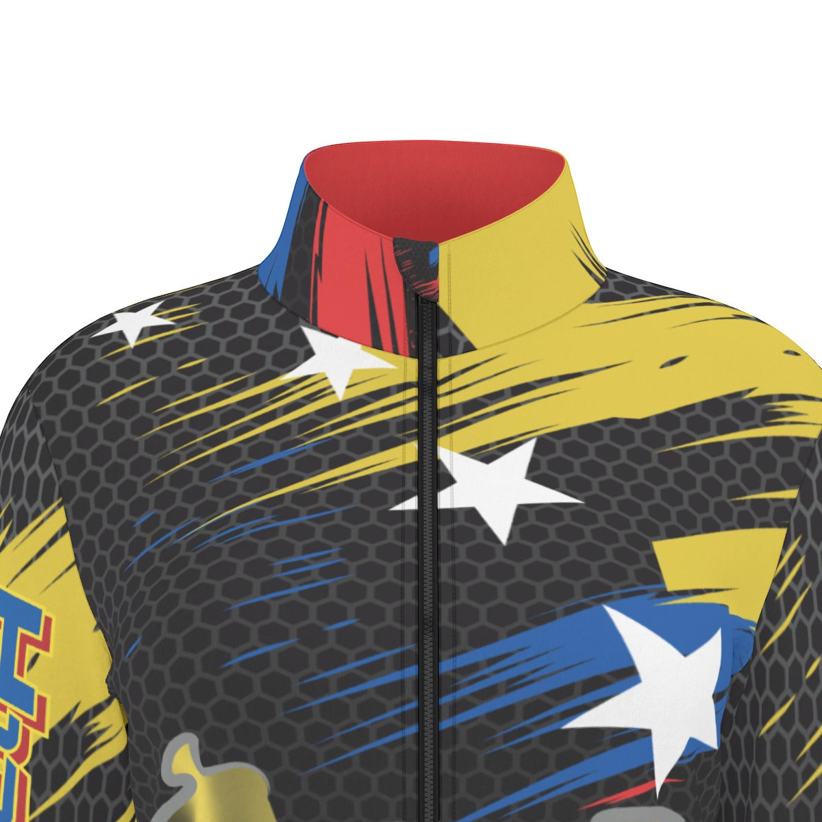 Chaqueta Venezuela Tricolor Textura Deportiva Mujer