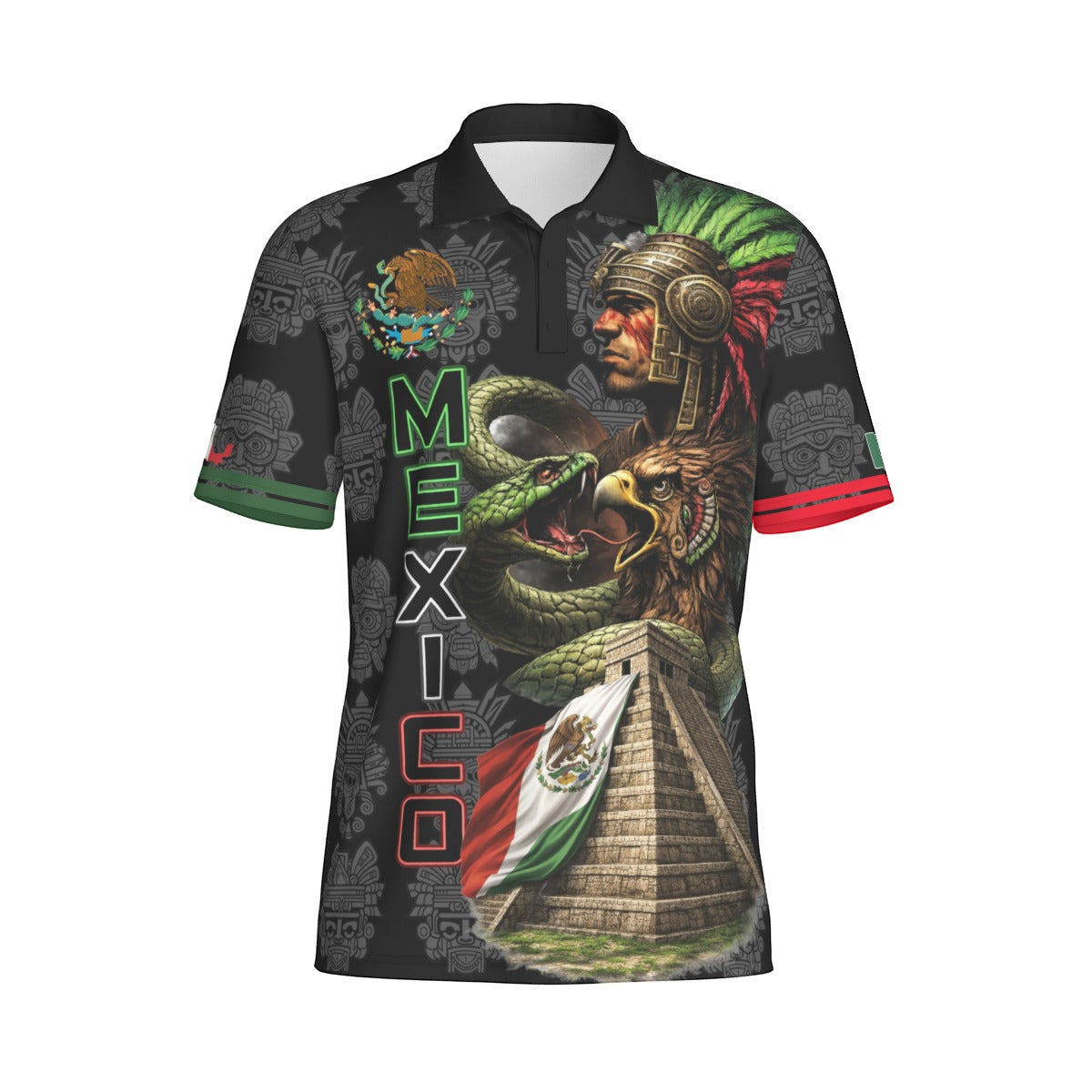 Polo Mexico Azteca Premium para Hombre – Diseño Cultural Exclusivo