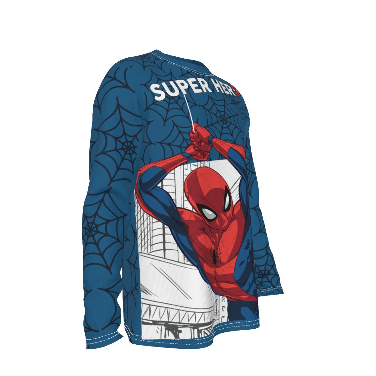 Camiseta Urbana Manga Larga Superhéroe Ágil – Estilo Heroico Hombre