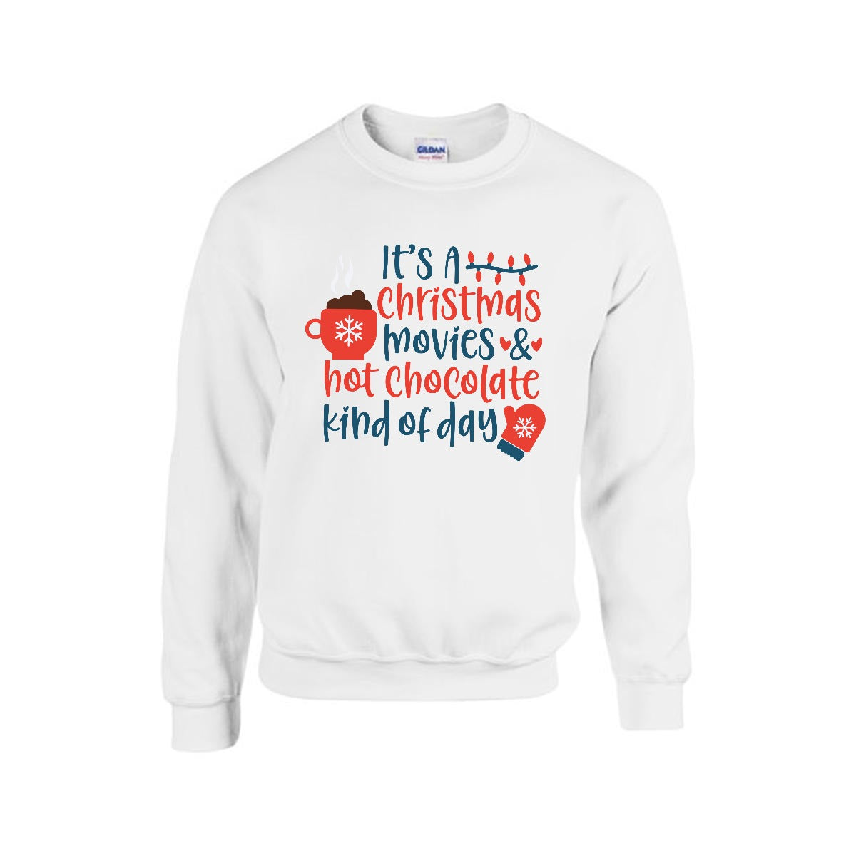 Sudadera Navideña 'Christmas Movies & Hot Chocolate'