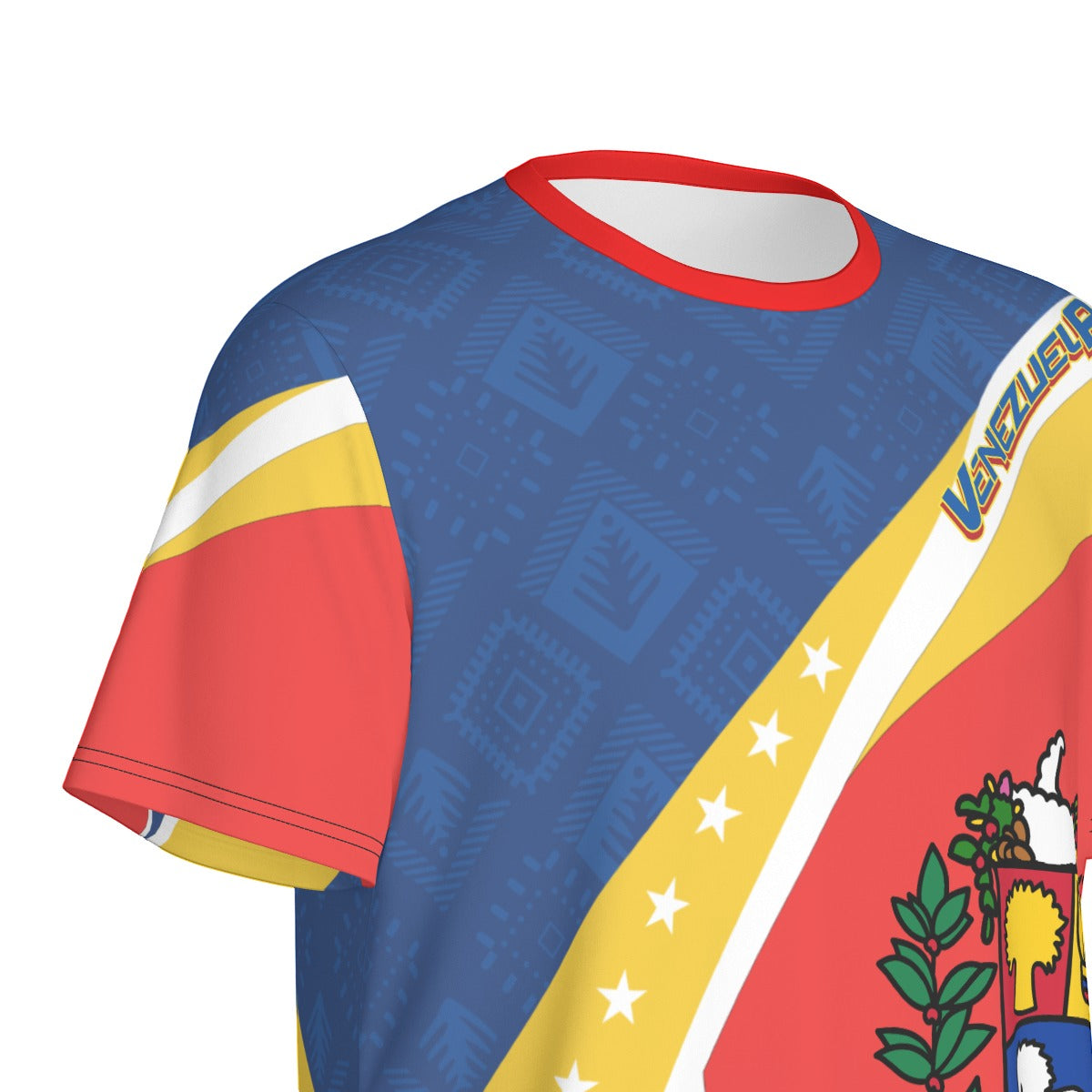 Camiseta Venezuela Patriótica – Escudo Nacional Tricolor Unisex
