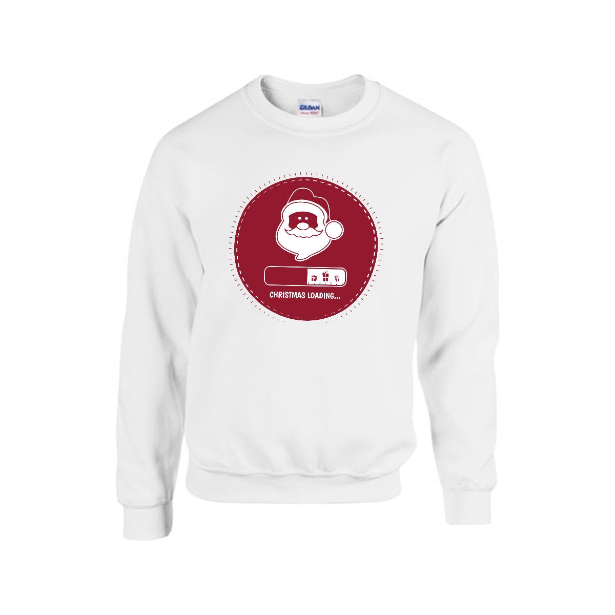 Sudadera Cuello Redondo 'Christmas Loading' Santa Claus