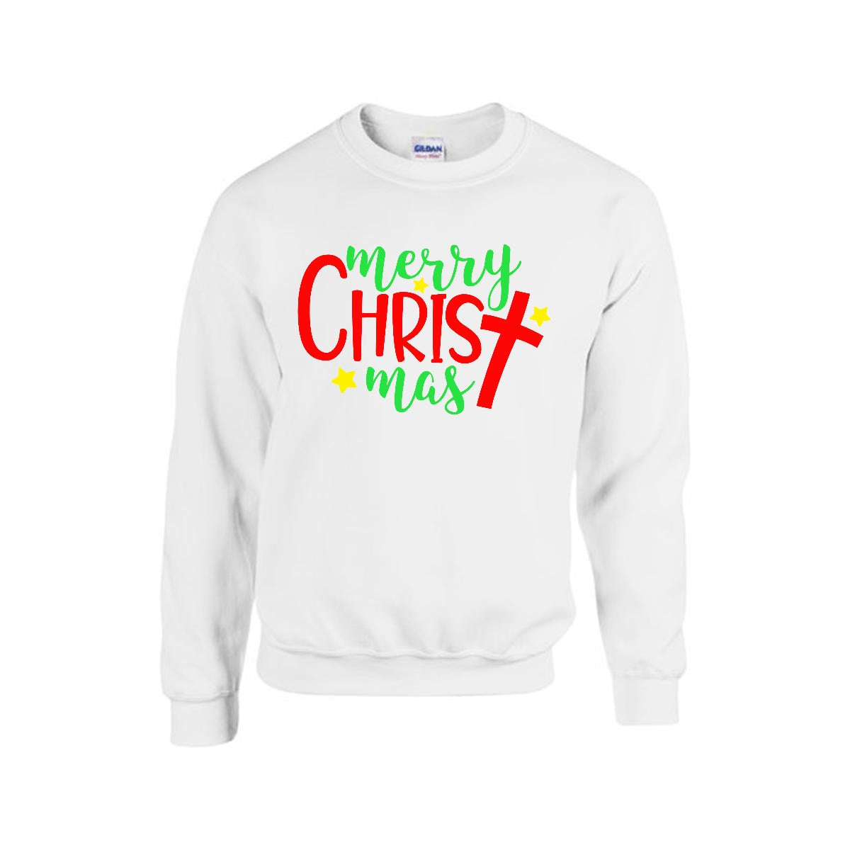 Sudadera Cristiana 'Merry Christ-mas' Cruz Navideña