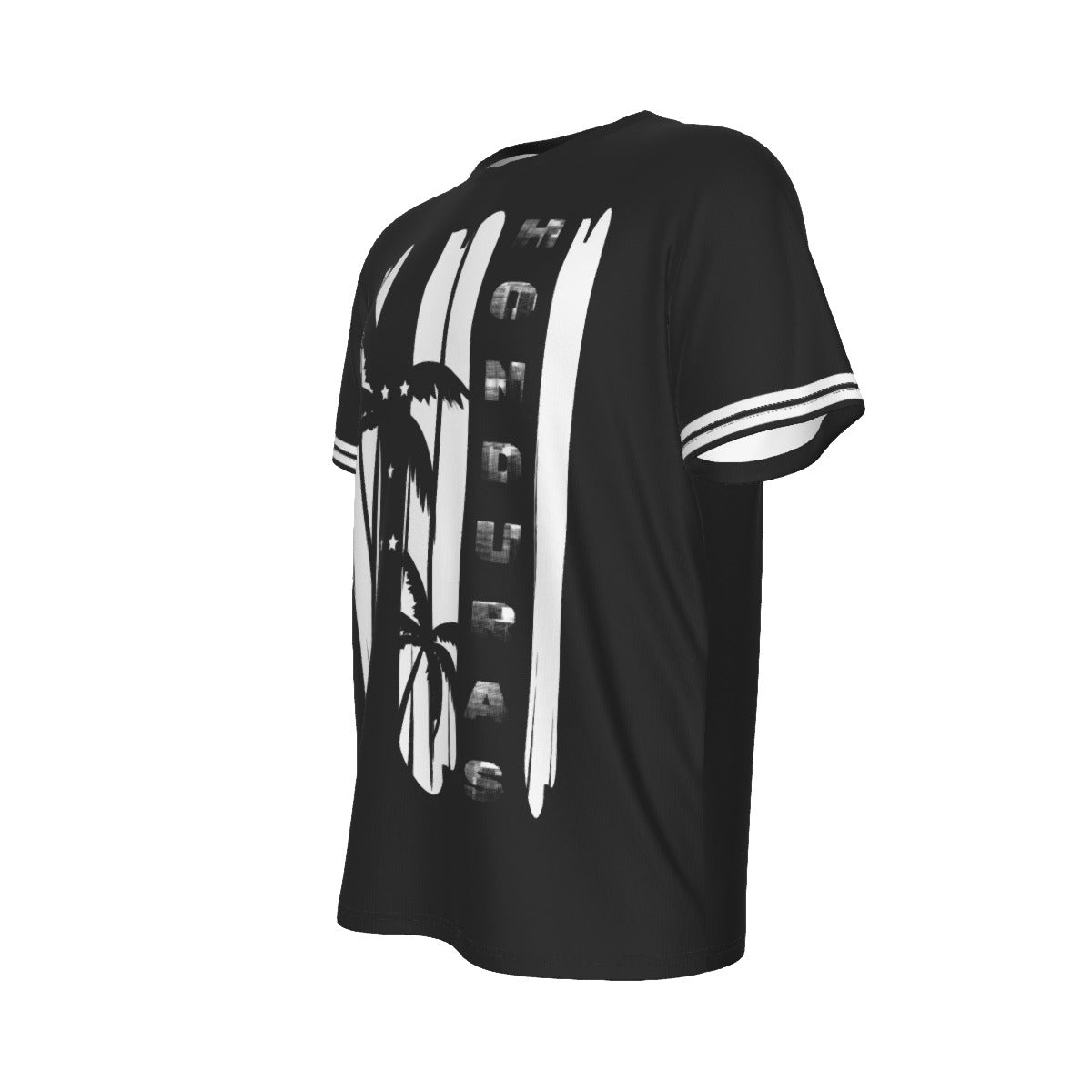 Camiseta Honduras Bandera Minimalista Palma Negra Unisex
