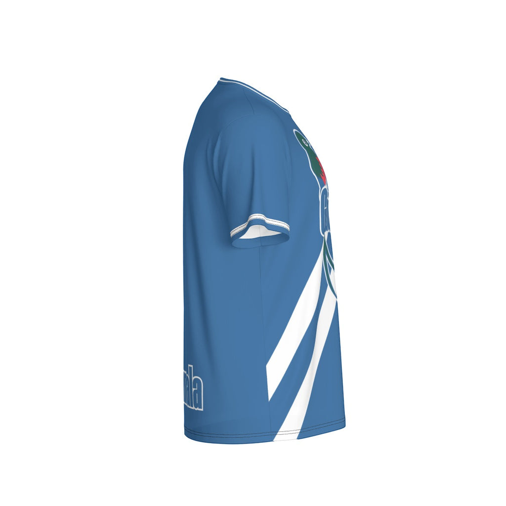 Camiseta Guatemala Quetzal y Escudo Nacional Azul Unisex