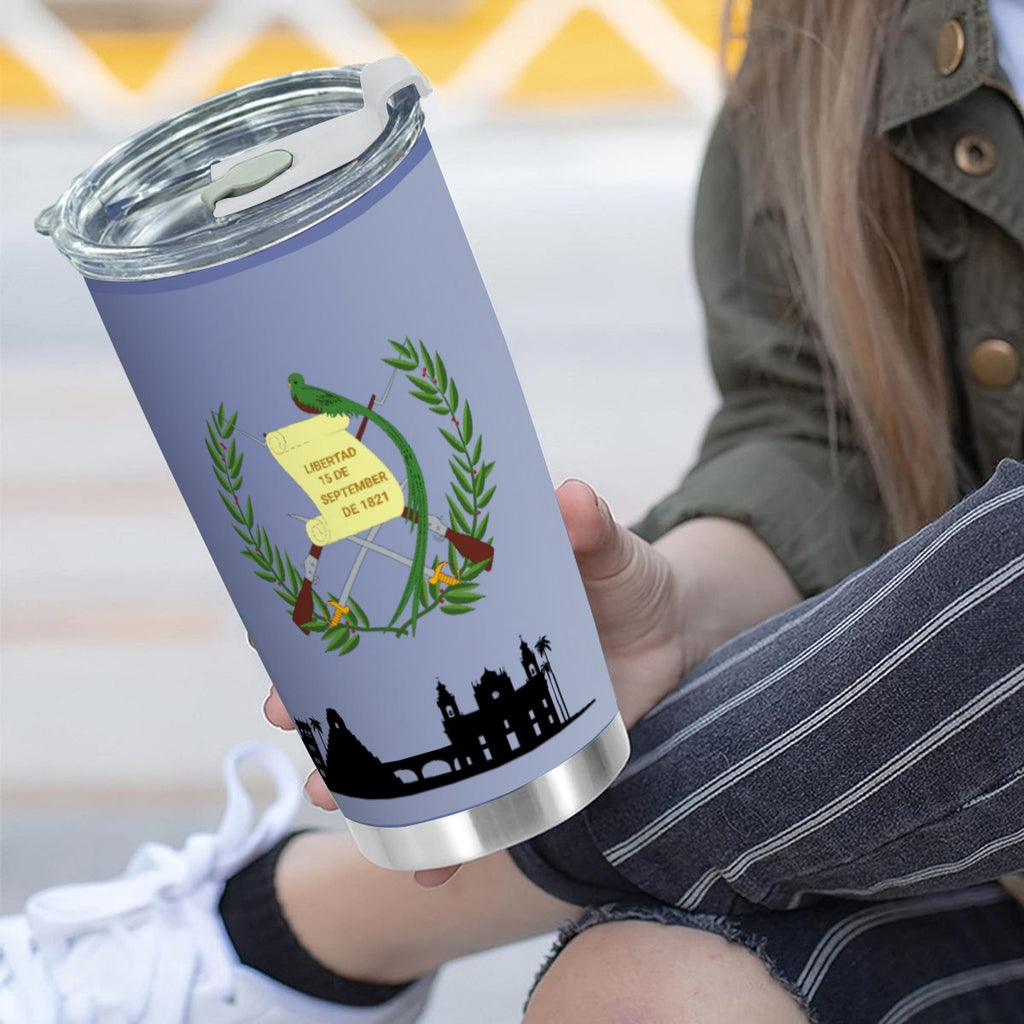 Tumbler Guatemala 20oz – Vaso Térmico de Acero Inoxidable con Tapa Antiderrame