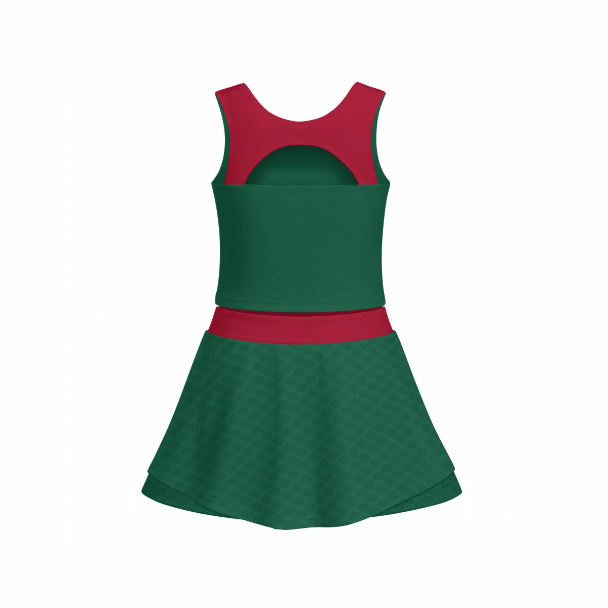 Set Deportivo de Mexico de Falda con Short Integrado y Top Premium para Mujer