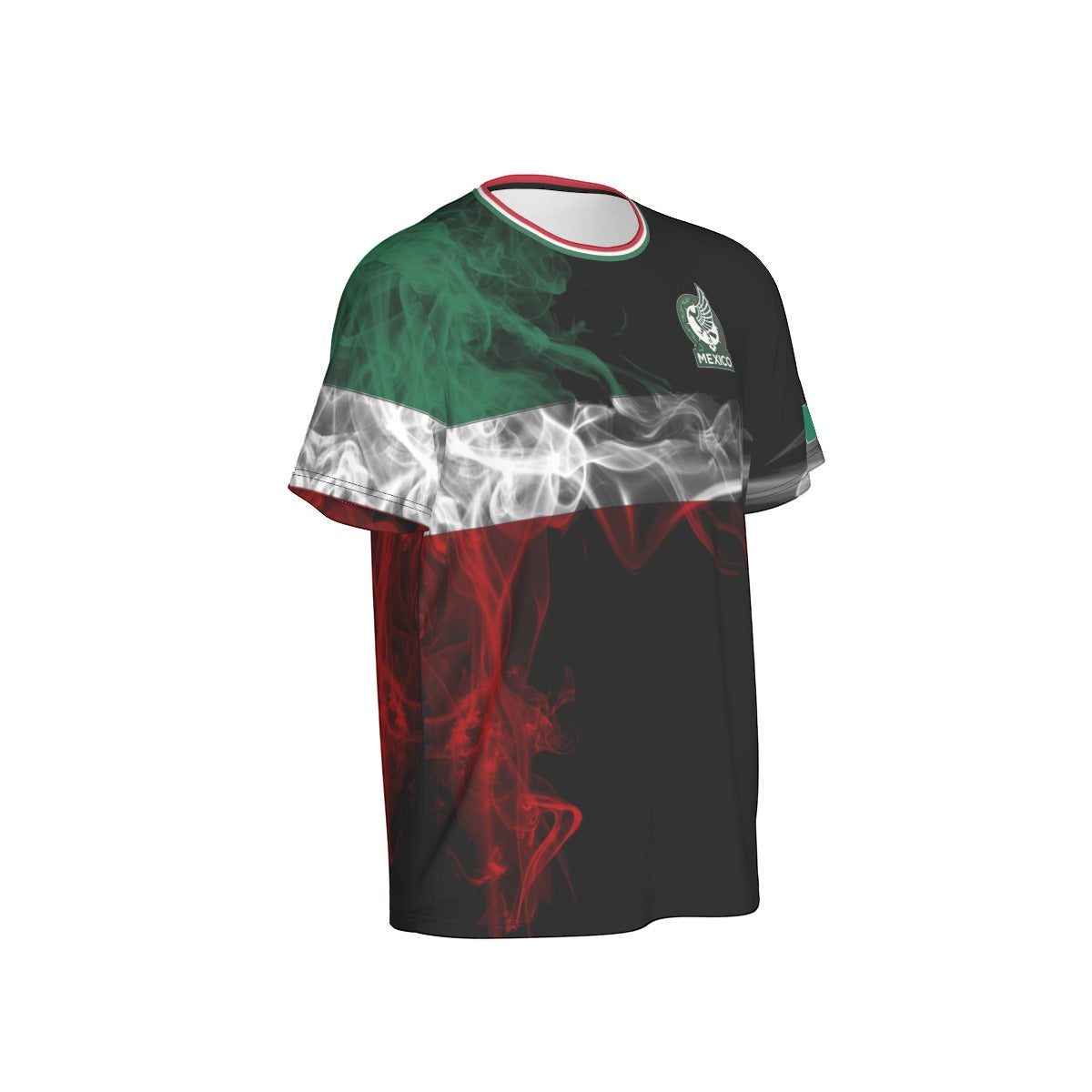 Camiseta México Humo Tricolor Águila Minimalista Unisex