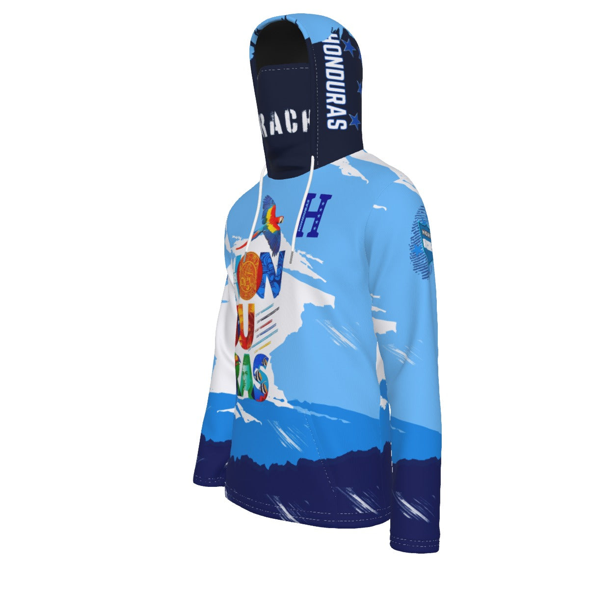 Sudadera con Capucha Honduras Streetwear Hoodie – Orgullo Catracho con Mascara Integrada