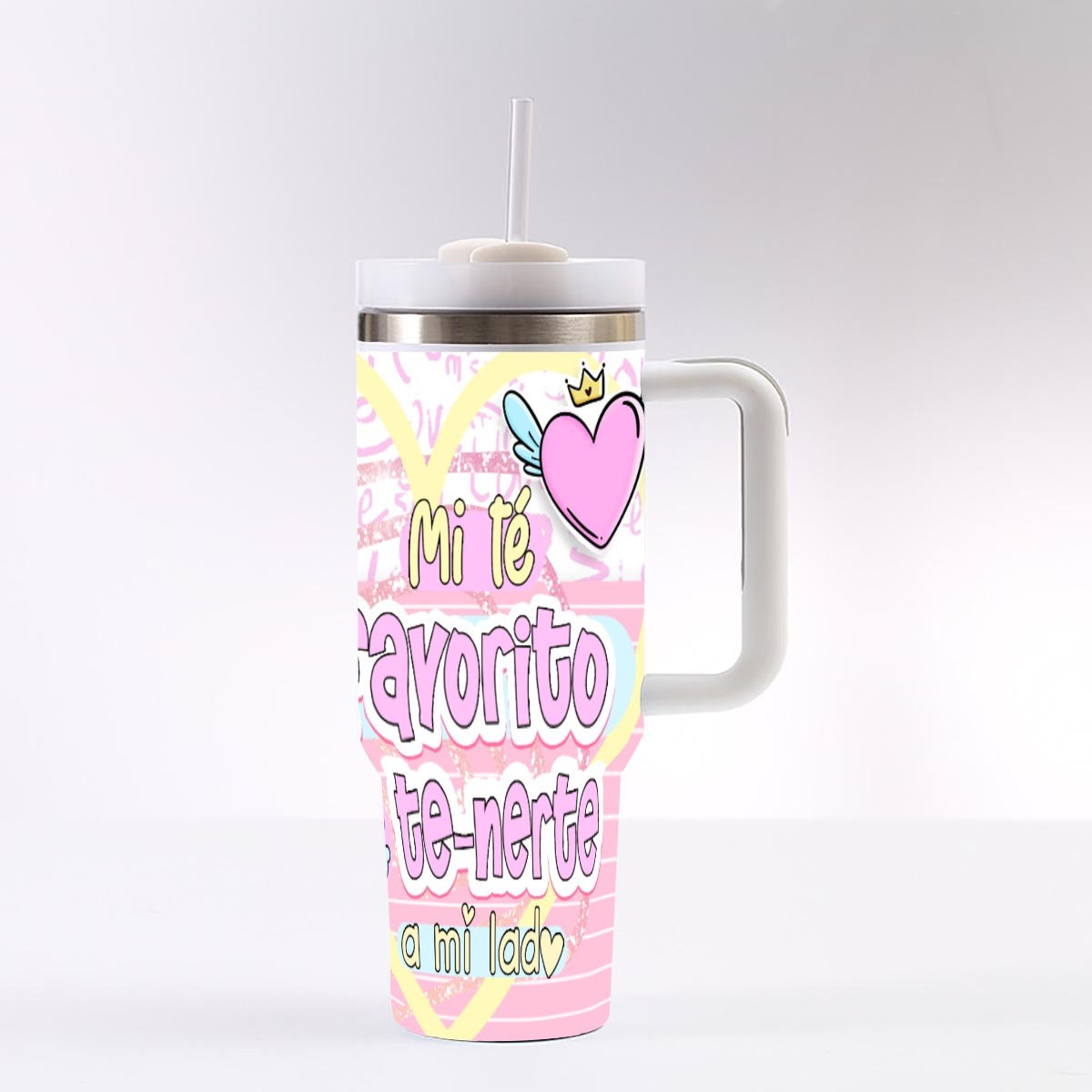 Tumbler - Taza Mi Té Favorito es Tenerte a Mi Lado – Colección San Valentin