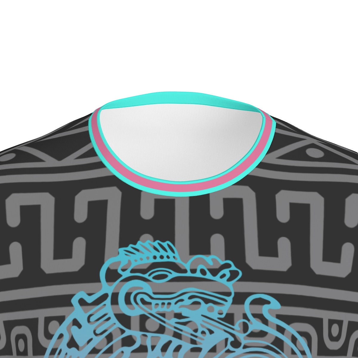 Camiseta México Arte Prehispánico Geométrico Negra Unisex