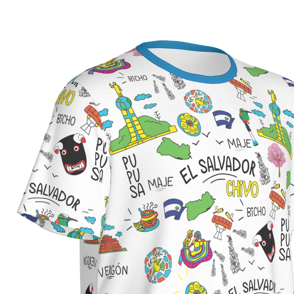 Camiseta El Salvador dichos y exresiones Streetwear Cultural – Identidad Ilustrada Hombre