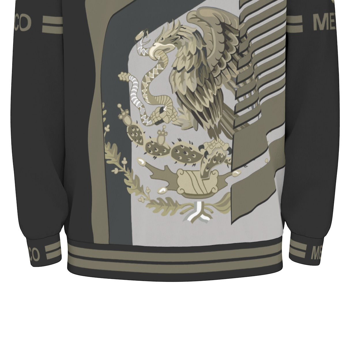 Camiseta Manga Larga Mexico Aguila Imperial Oversize Dropped Shoulders Hombre