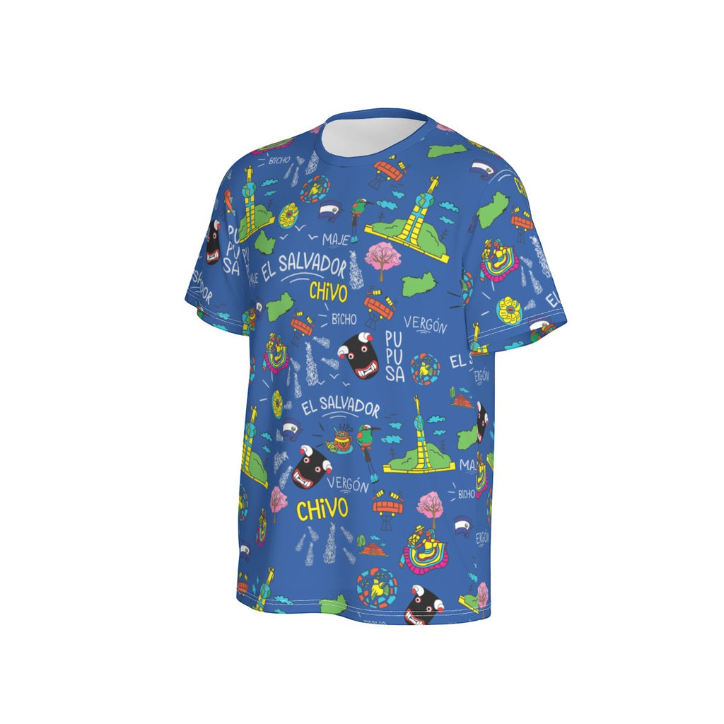 Camiseta El Salvador Cultura Popular Ilustrada