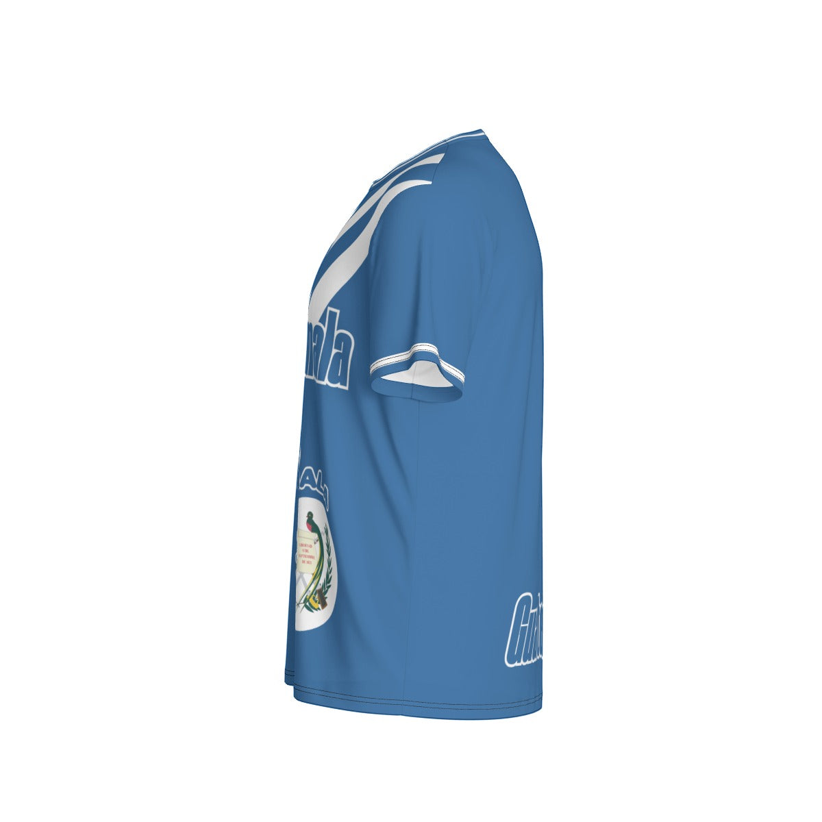 Camiseta Guatemala Quetzal y Escudo Nacional Azul Unisex