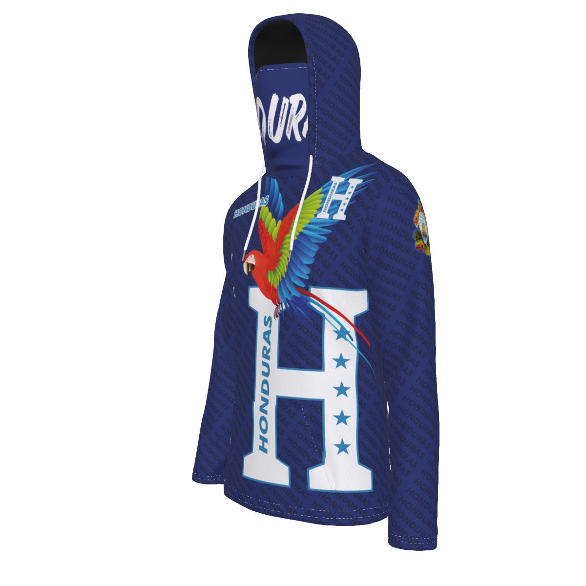 Sudadera con Capucha y Mascara Fleece Hoodie Honduras Ave Nacional Hombre