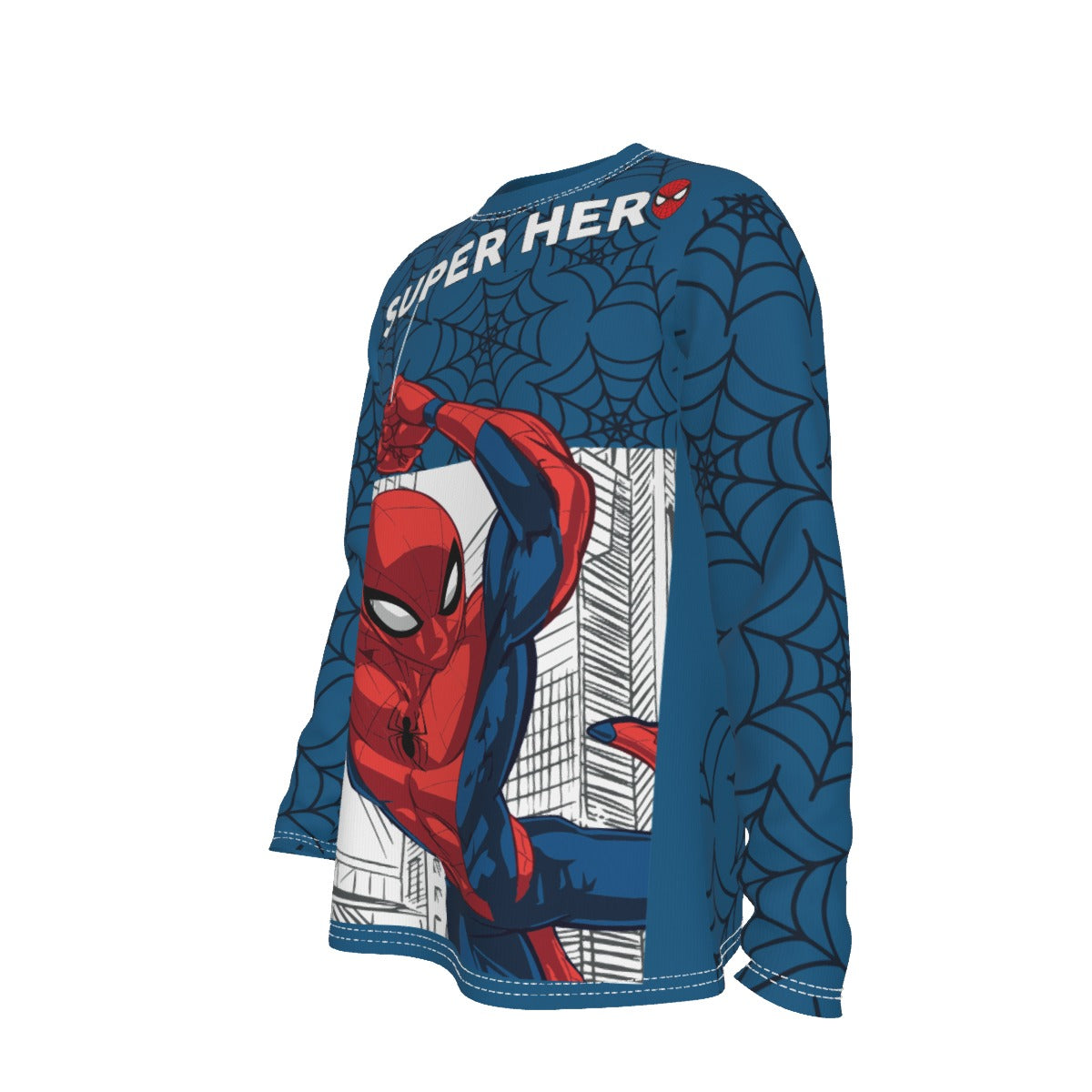 Camiseta Urbana Manga Larga Superhéroe Ágil – Estilo Heroico Hombre