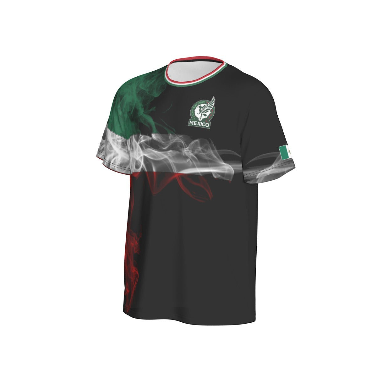 Camiseta México Humo Tricolor Águila Minimalista Unisex