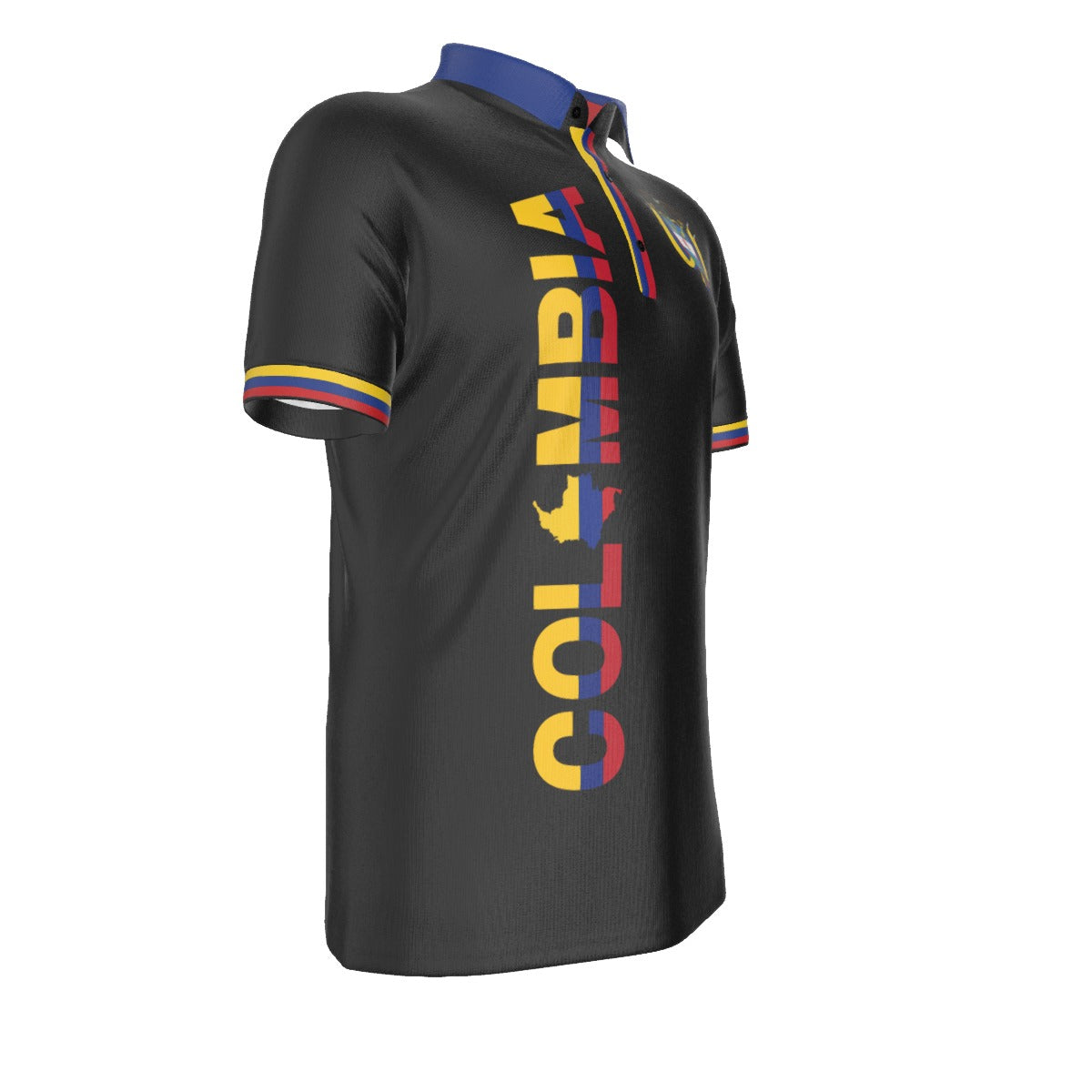 Polo Colombia Negro  Identidad Nacional Escudo