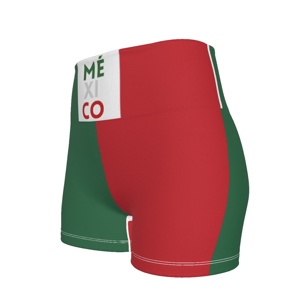 Short Deportivo Mexico Tricolor Slim Fit Mujer