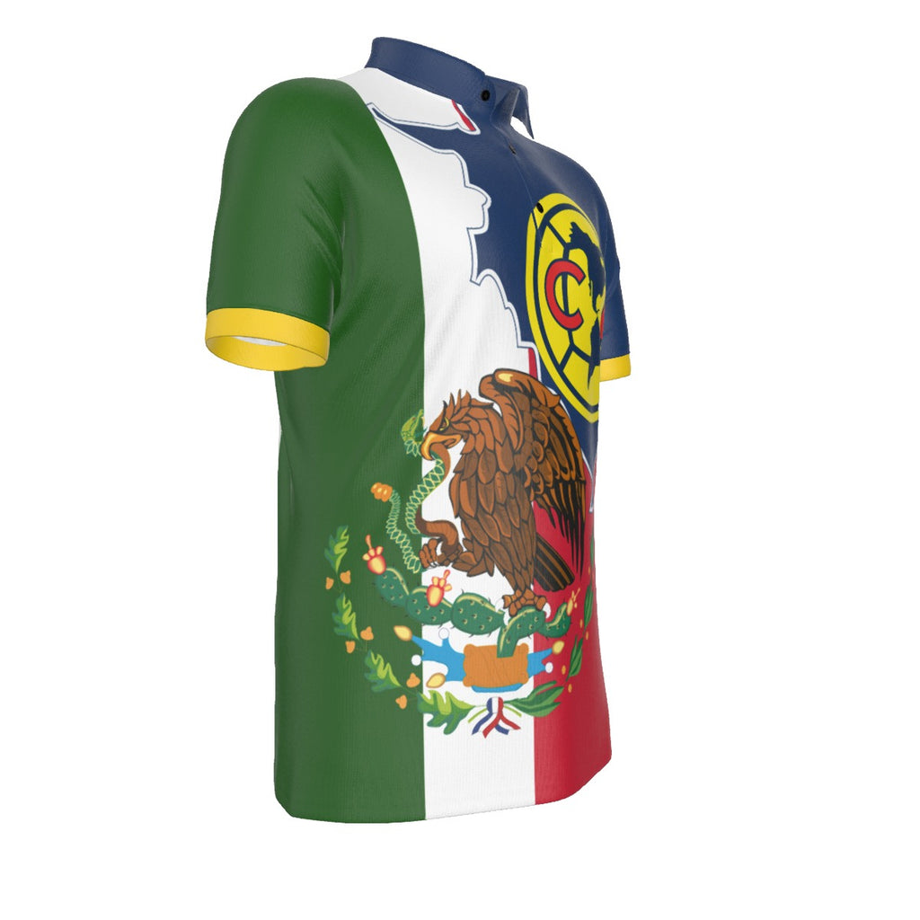Polo Mexico Club America Aguila Tricolor Hombre
