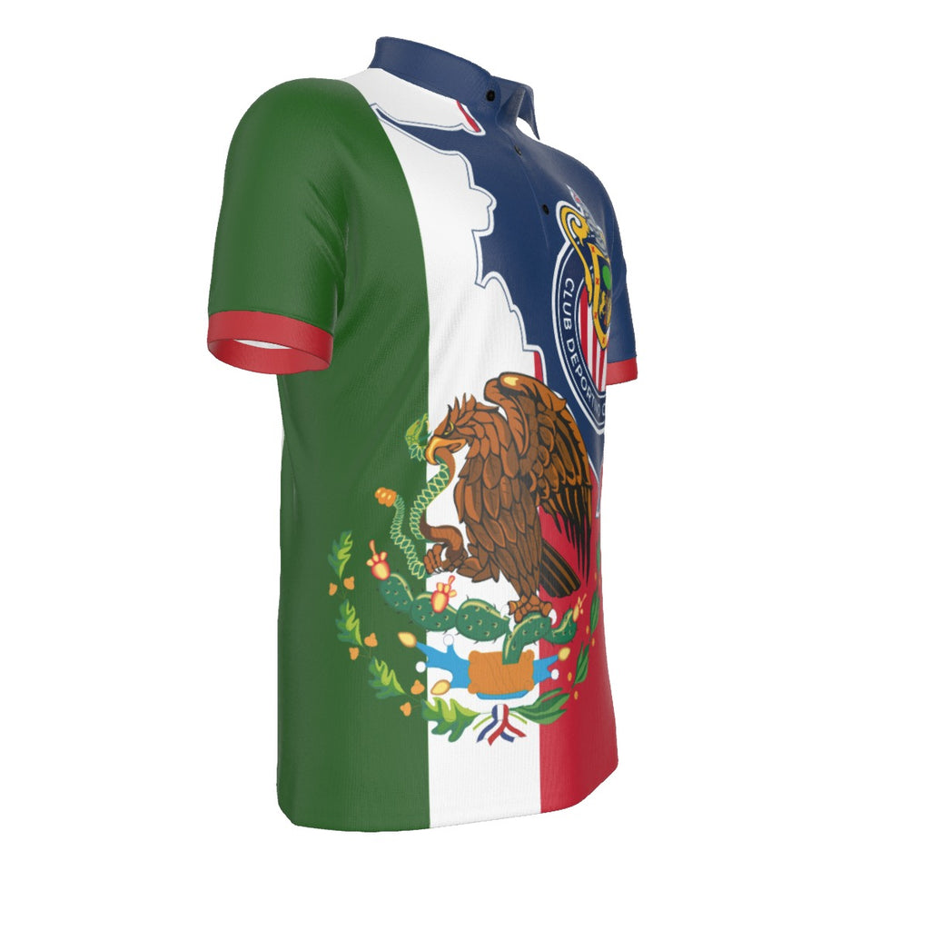 Polo Mexico Chivas Guadalajara Aguila Tricolor Hombre