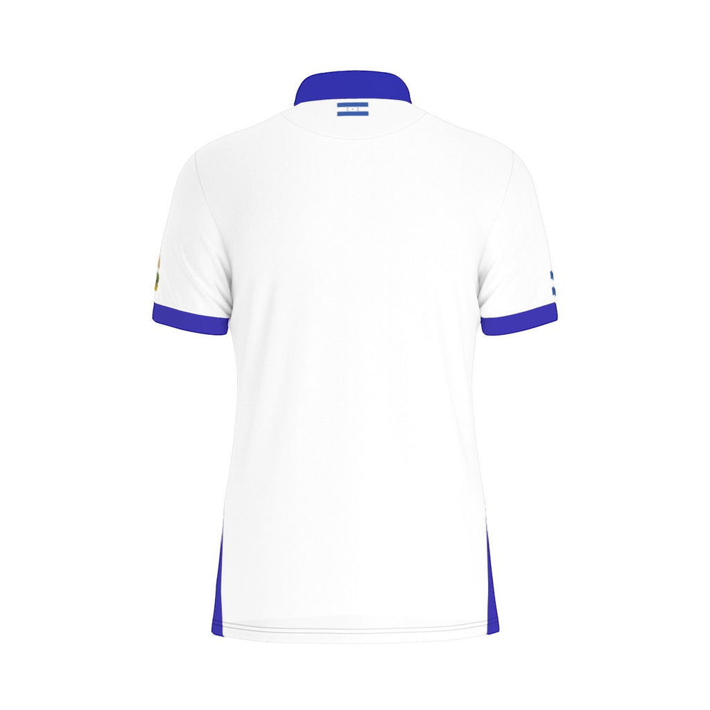 Polo Deportivo Honduras Blanco – Elegancia y Orgullo Catracho