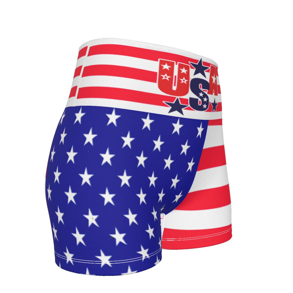 Short Deportivo USA Bandera Slim Fit Mujer