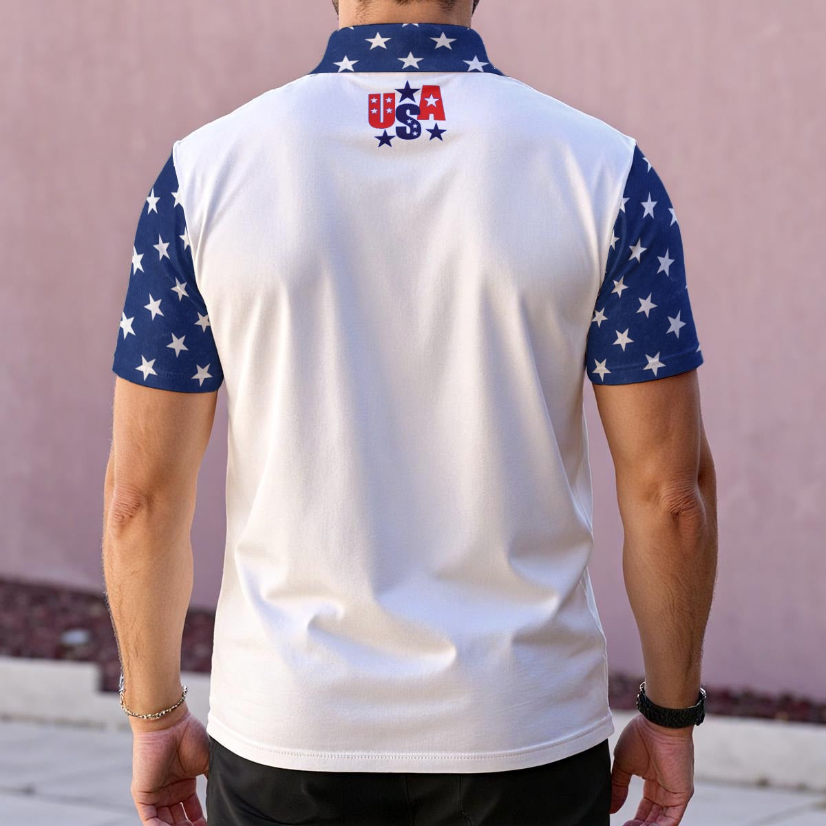 Polo USA para Hombre – Diseño Bandera Americana