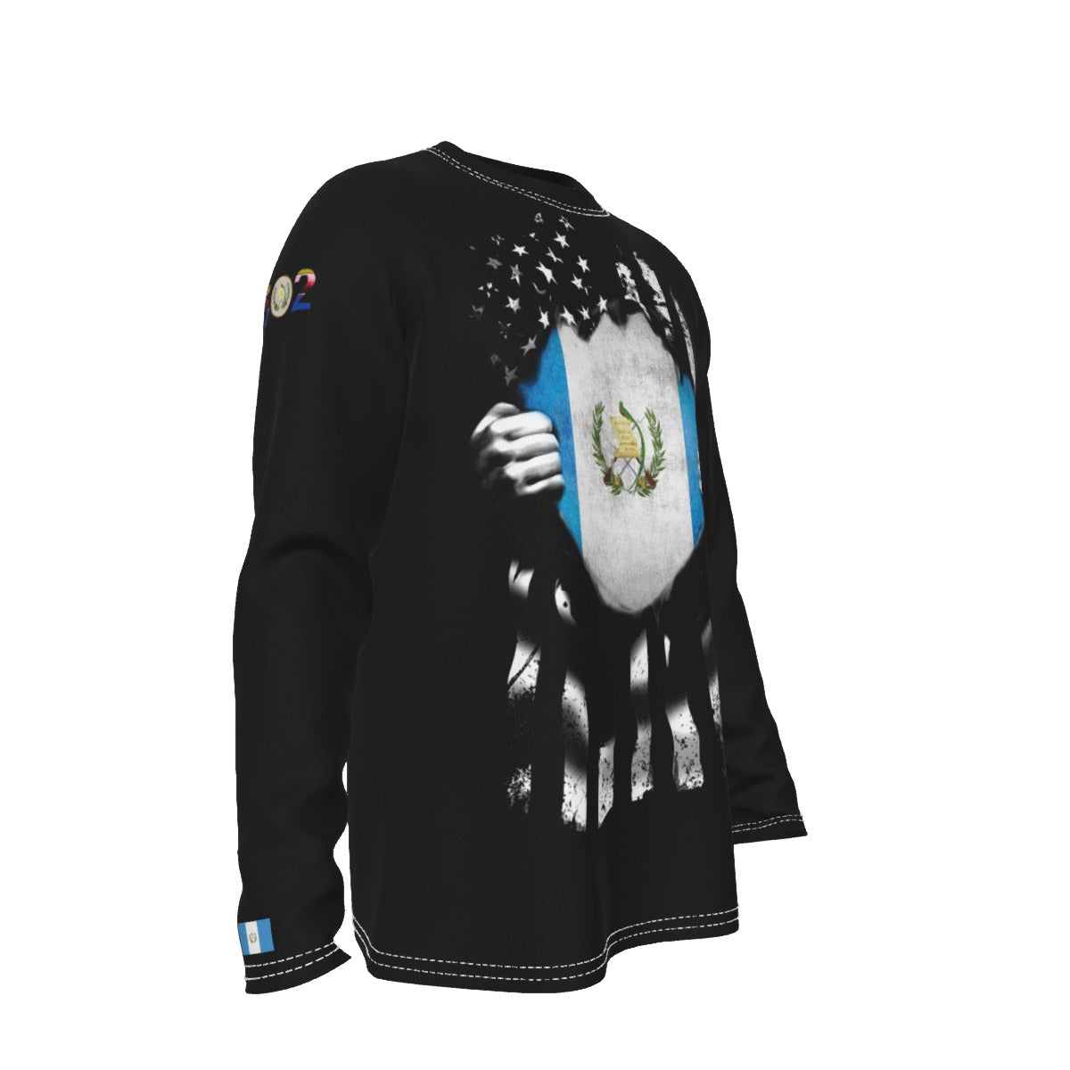 Camiseta Manga Larga Guatemala Orgullo Nacional Hombre