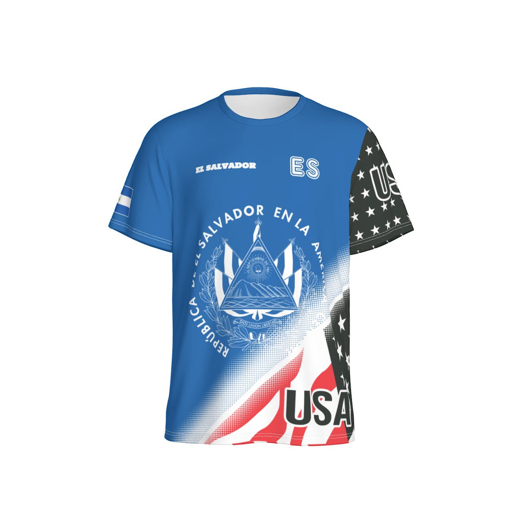 Camiseta El Salvador x USA Doble Identidad Unisex