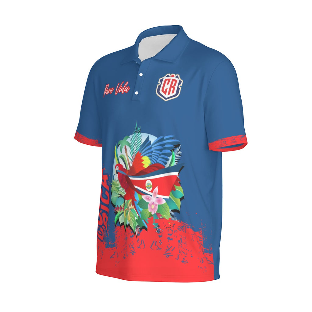 Camiseta Tipo Polo Costa Rica Streetwear – Pura Vida Urbana (Hombre)