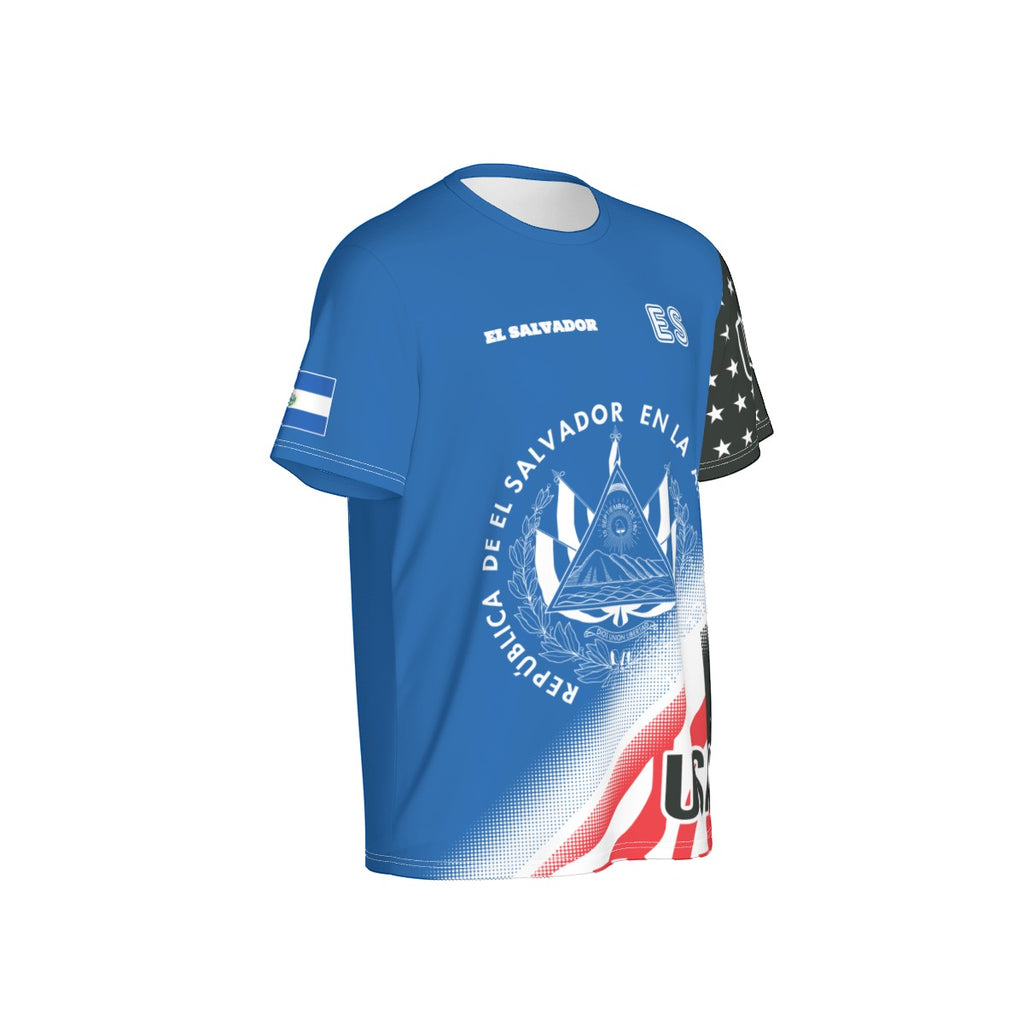 Camiseta El Salvador x USA Doble Identidad Unisex