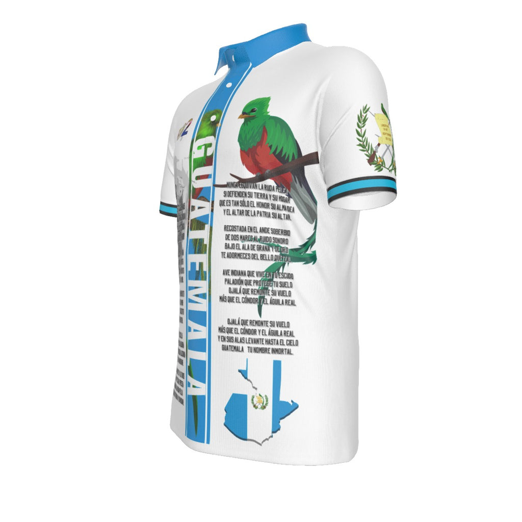 Polo Cultural Guatemala 502 Orgullo Chapín Diseño Patriótico Himno Hombre