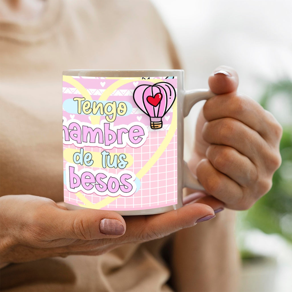 Tumbler - Taza Tengo Hambre de Tus Besos – Colección San Valentín