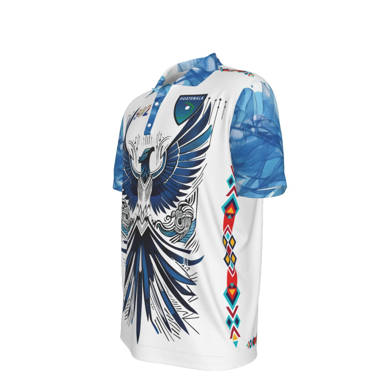 Camisa Polo Guatemala Quetzal Mágico y Patrón Cultural Unisex
