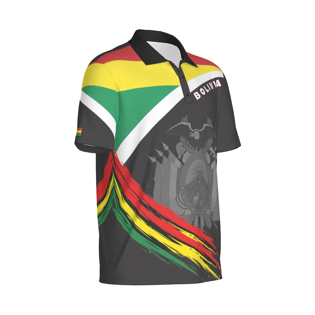 Polo Deportivo Bolivia Hombre –Diseño Patriótico