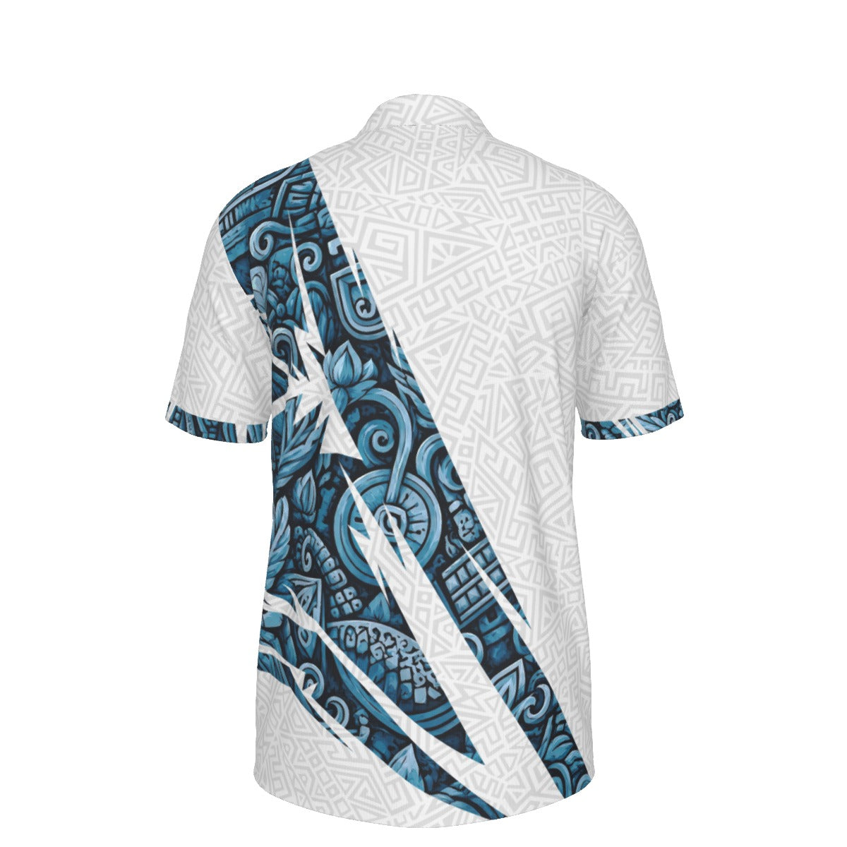 Camisa Tipo Polo de Guatemala Deportiva Premium con Diseño de Patrón Maya Cultural