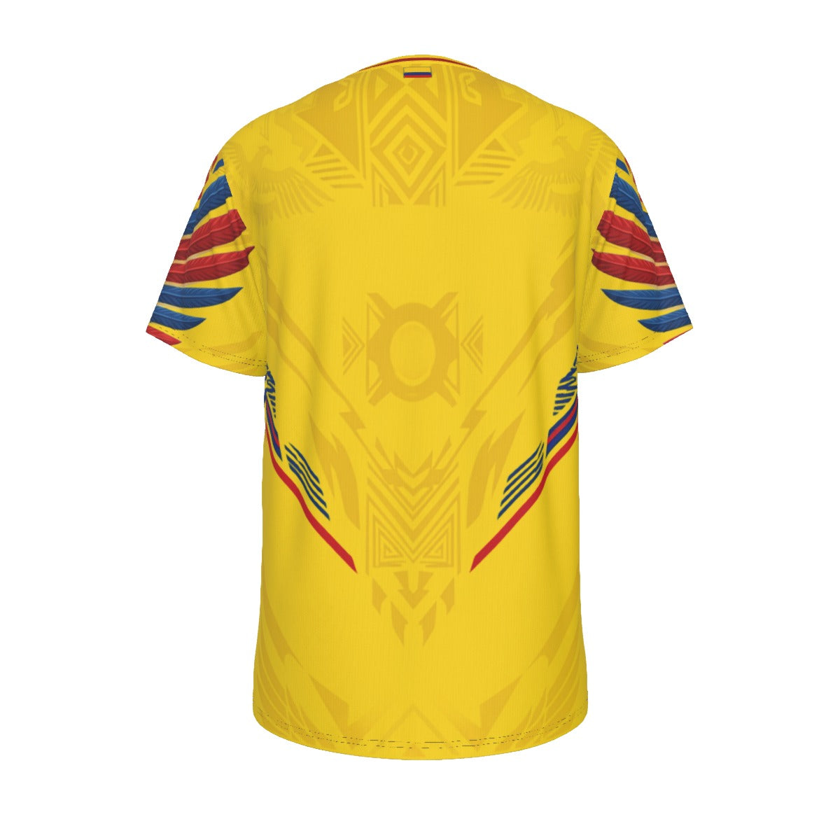 Camiseta Colombia Premium con Diseño de Cóndor Tricolor y Arte Precolombino