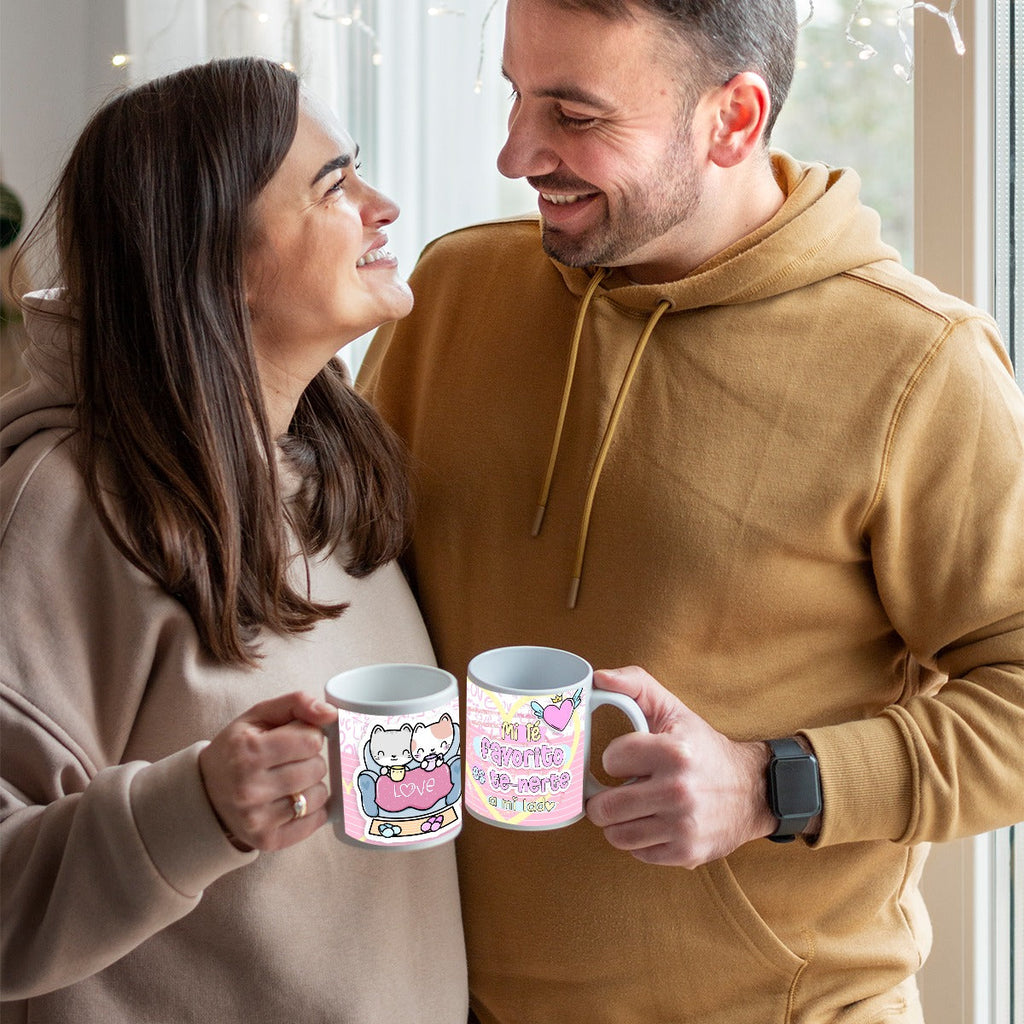 Tumbler - Taza Mi Té Favorito es Tenerte a Mi Lado – Colección San Valentin