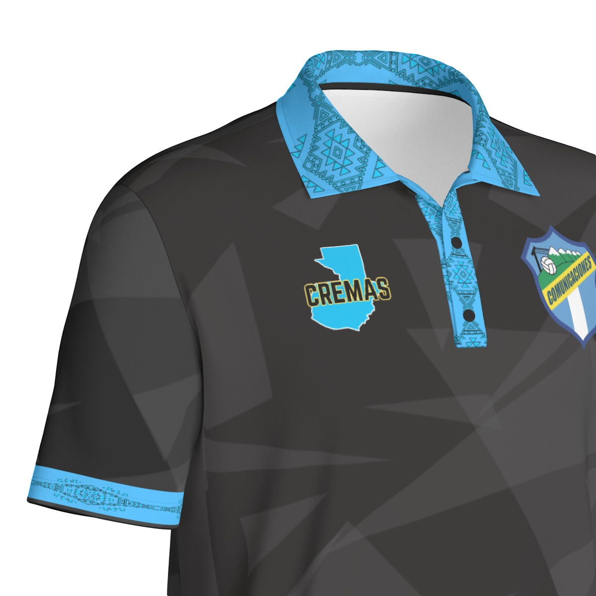 Camiseta Tipo Polo Guatemala Comunicaciones /Cremas Streetwear – Estilo Urbano Deportivo (Hombre)