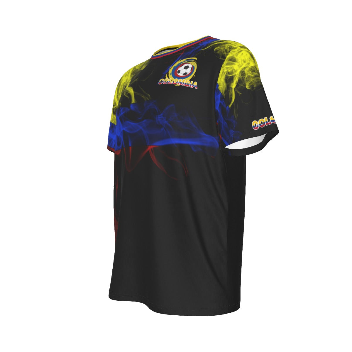 Camiseta Colombia Humo Tricolor Fútbol Hombre