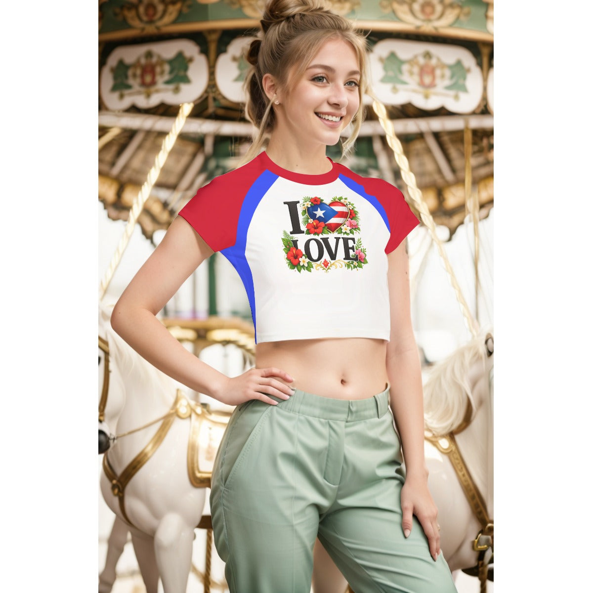 Crop Top Puerto Rico I Love PR